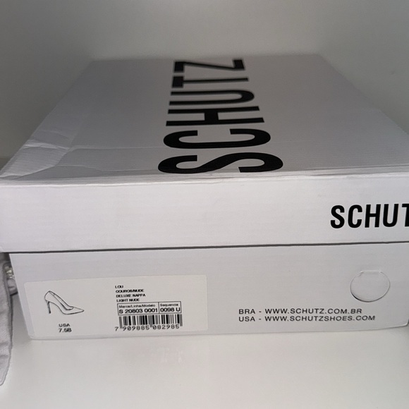 NIB Schutz Lou Nappa Leather Pump Size US 7.5 in Light Nude - Picture 7 of 7